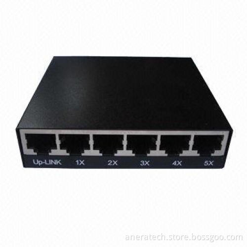 Ethernet 5-port plastic switch